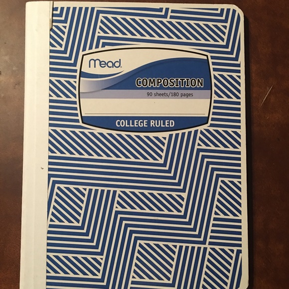 Mead Other - NWT Mead blue design Composition Notebook